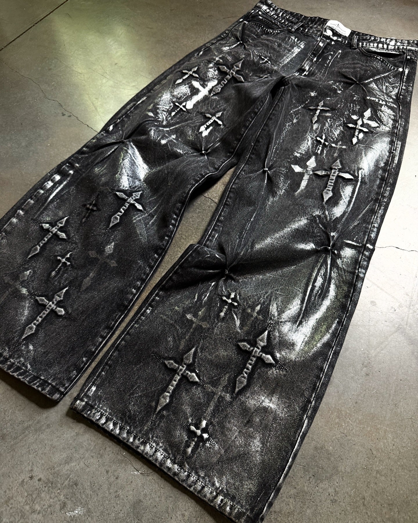 14oz Gothic Cross Denim