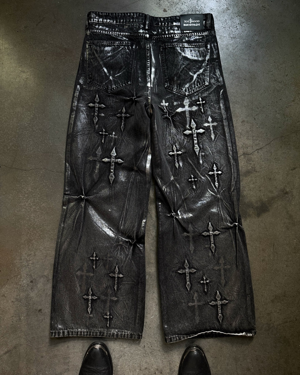 14oz Gothic Cross Denim