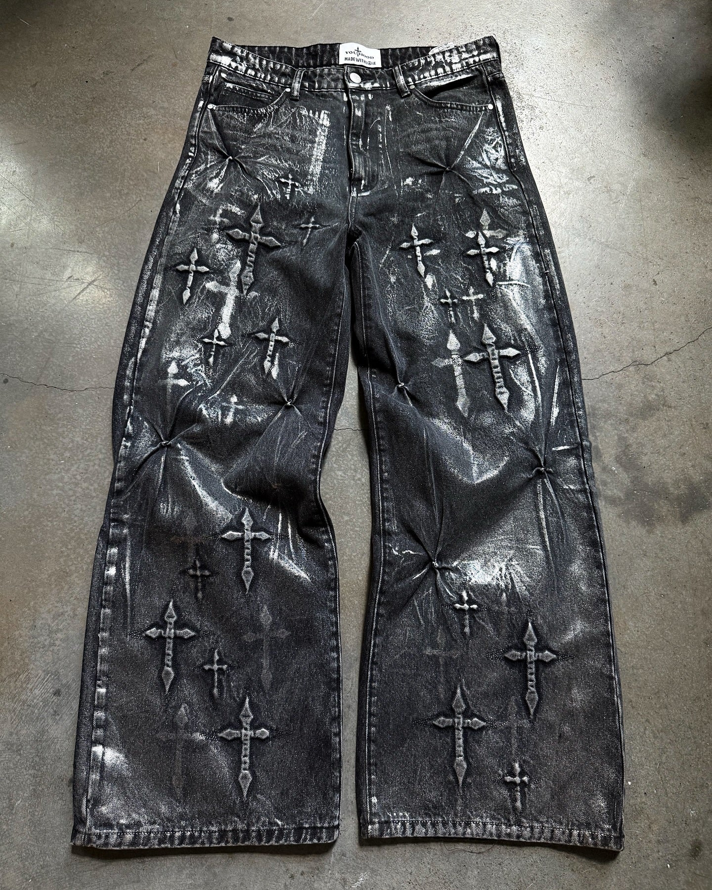 14oz Gothic Cross Denim